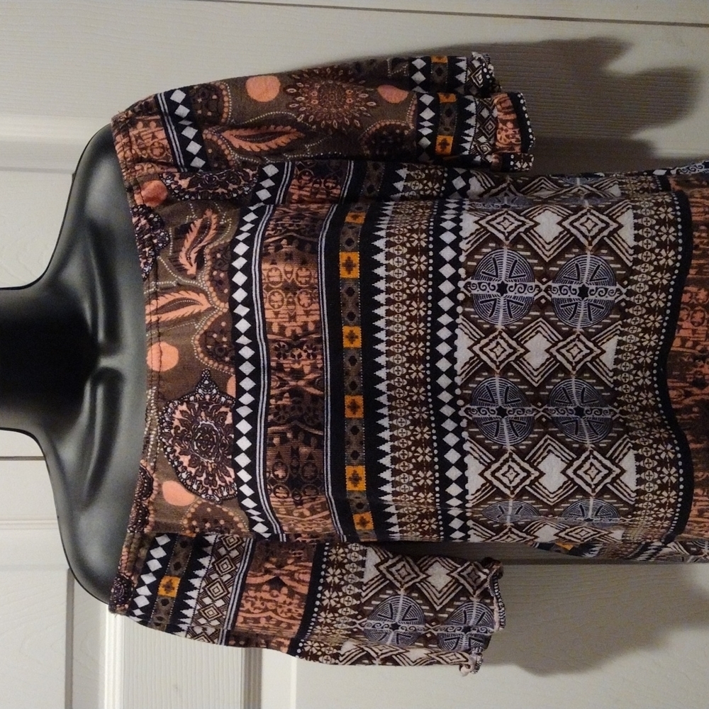 WINWIN TRIBAL TUNIC TOP SZ S-M - Picture 2 of 5